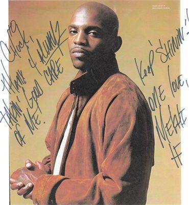Signed photograph inscribed to Chuck Mason by Mekhi Phifer