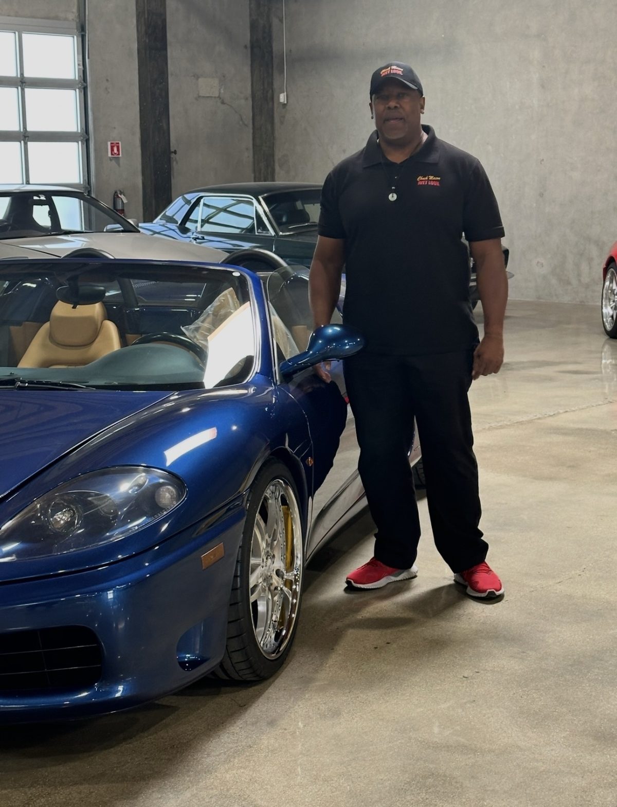 Chuck Mason in a private collection garage